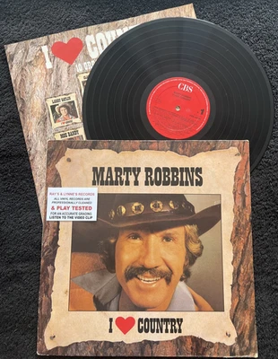 Marty Robbins  I Love Country (El Paso City etc Vinyl LP IMPORT TESTED VG+ VIDEO - Image 1 of 4