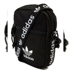 ADIDAS AUTHENTIC ORI FESTIVAL BAG CROSSBODY MEN'S WOMEN'S BLACK EMBROIDERED LOGO - Picture 1 of 8