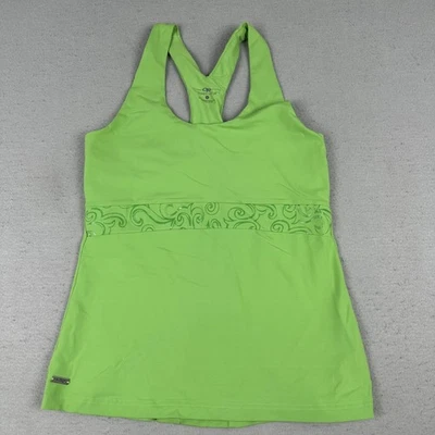 Sutiã regata Outdoor Research OR camisa feminina grande verde floral prateleira racerback - Imagem 1 de 4