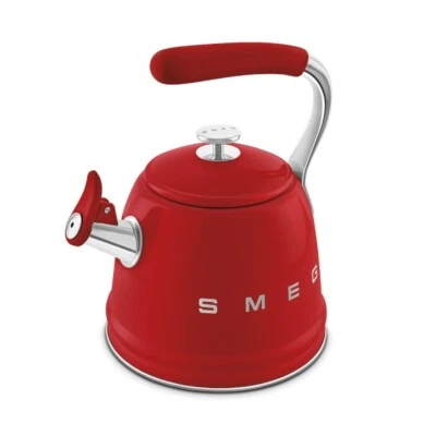 Smeg WKF01RD 50's Style Whistling Kettle - Image 1 of 3