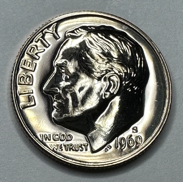美国铸币厂罗斯福1969 美分银币(1946-现在) | eBay