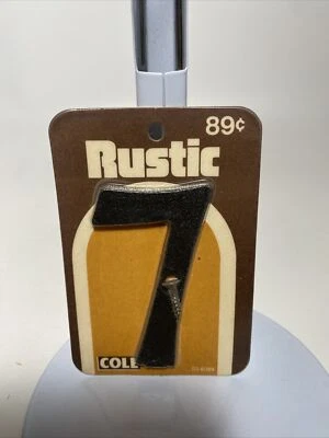 Vintage Cole Rustic Aluminum Cast Metal Mailbox Letters NOS Number 7 - Image 1 of 4