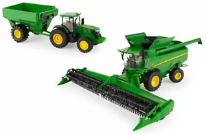 NEW John Deere 1/32 S780 Combine Grain Head 7290R Tractor Grain Cart LP79390 - Picture 1 of 2