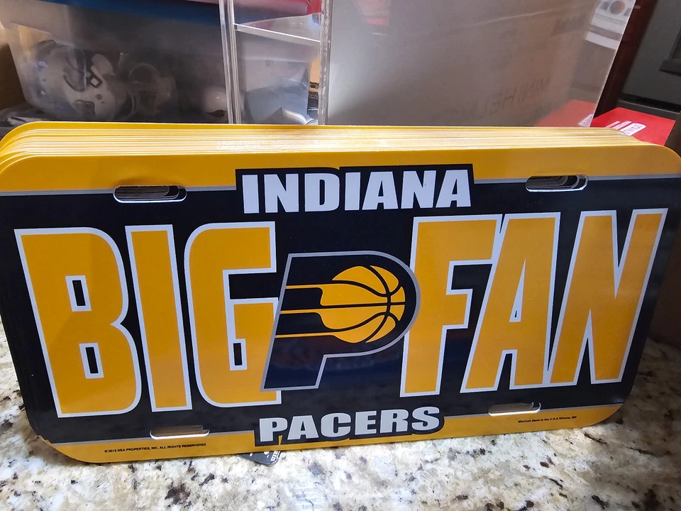 INDIANA PACERS CAR AUTO LICENSE PLATE STYLE NBA BASKETBALL #2 - Image 1 of 1