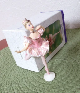 Hallmark Ballerina Barbie Ornament Yr2000 Pink Leotard in Original Box - Picture 1 of 4