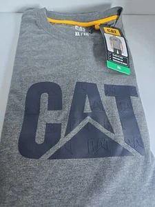 CAT Caterpillar Men's Workwear Relaxed Fit T Shirt Gray Size XL - Picture 1 of 3