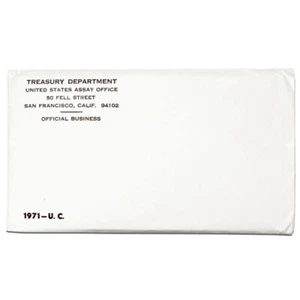 1971 P&D Mint Set with 11 Brilliant Uncirculated US Coins & Envelope (11 Coins) - Picture 1 of 4