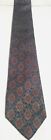 Don Loper Beverly Hills Necktie 58" x 3.75" 100% Italian Silk Red Paisley Tie