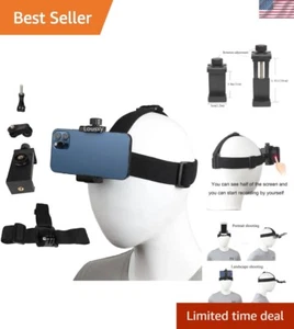 Head-Mounted Mobile Phone Holder,First-Person View Video Outdoor Live Shootin... - Picture 1 of 7
