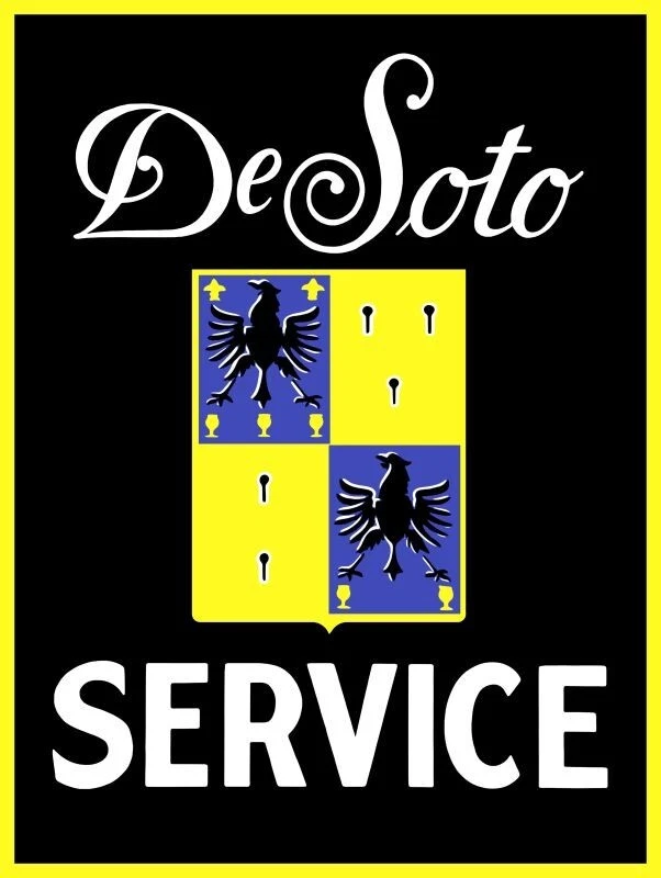 Letrero metálico de servicio de automóviles DeSoto: 9x12" y envío gratuito Foto 1 de 1