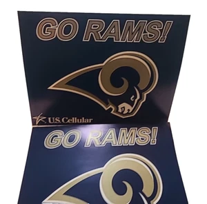 St. Louis Rams NFL Vintage "Go Rams!" Poster 16" x 20" Lot Of 2 - Picture 1 of 23