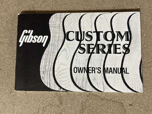 Gibson Guitar  Custom Series Manual Vintage 1980’s Extremely Rare! - Picture 1 of 15