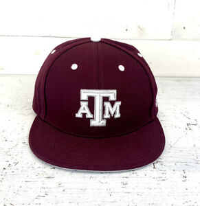 Texas AM Aggies New Adidas Maroon Fitted Hat  Size 6 3/4