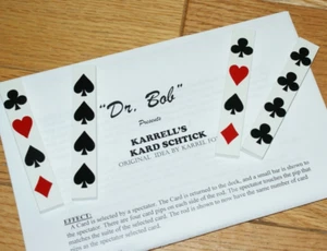 KARD SCHTICKS set of four ALL suits (Karrell Fox/Dr. Bob) --card reveal TMGS - Picture 1 of 7