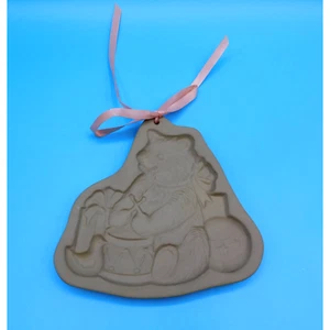 Brown Bag Cookie Art Mold DRUMMER BEAR w/ Toy Vintage 1985 - Picture 1 of 5