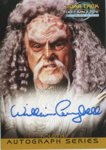 Star Trek DS9 Memories from the Future 1999 Auto A10 William Campbell as Koloth - Picture 1 of 1