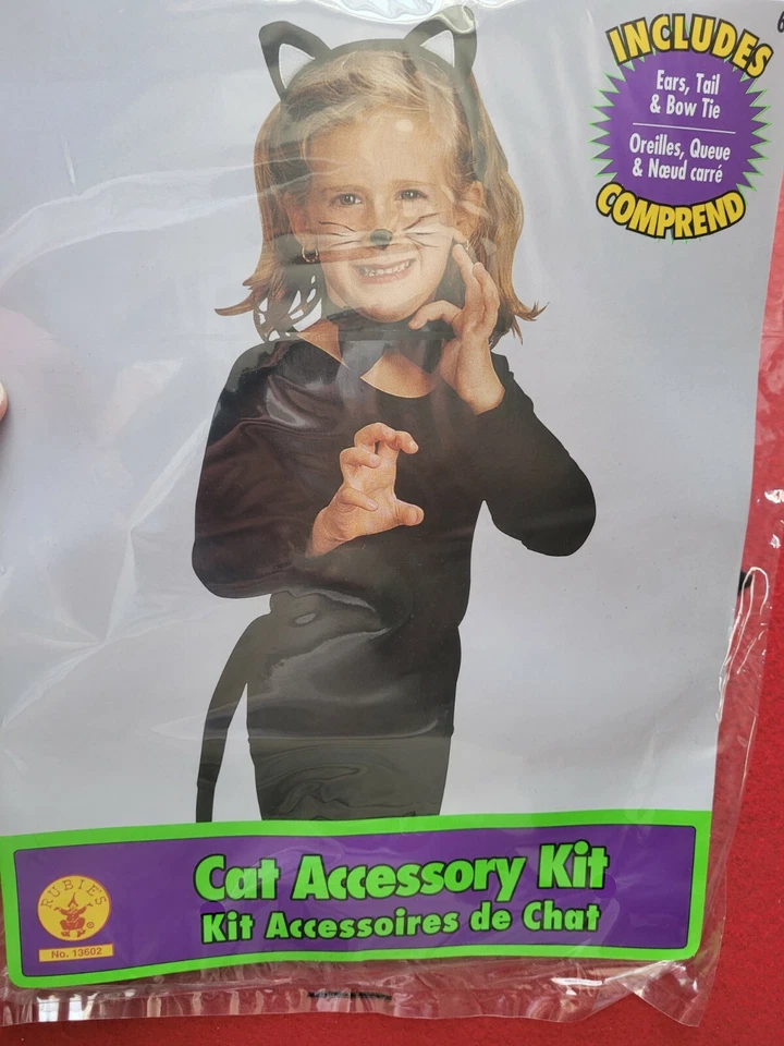 Kit de accesorios de gato disfraz infantil rubíes Foto 1 de 3