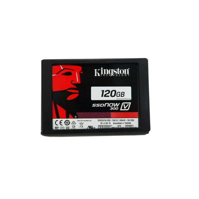 Kingston SSDNow V300, Sata III, 2.5" Internal Solid State Drive - Black (SV300S37A/120G)
