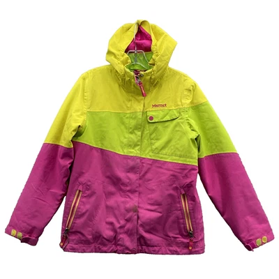 Chaqueta de esquí Marmot juvenil XL bloques de colores snowboard aislada impermeable ropa deportiva Foto 1 de 4