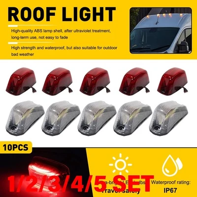 Luz marcadora LED de separación superior para Ram ProMaster 1500 2500 3500 2014-2023 1-5SET Foto 1 de 4