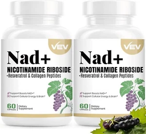 NAD Supplements for Women with Nicotinamide Riboside, Multi-Collagen Complex - Picture 1 of 5