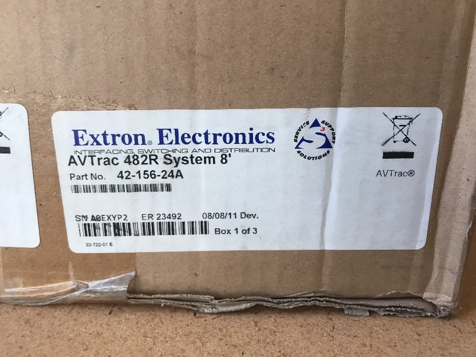  New Extron 42-156-24A AVTrac 482R System 8’ Floor Mount System With 4C-EXT - Image 1 of 1