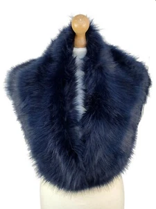 Winter Faux Fur Collar Scarf Super Soft Snood Pretty Shawl Wrap Cover Up  - Picture 1 of 5