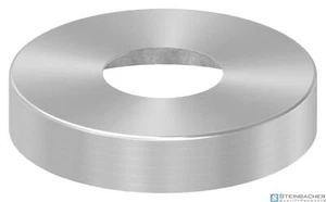 Edelstahl Abdeckrosette, 125x25 mm, 49 mm Bohrung, V2A | STEINBACHER© - Bild 1 von 1