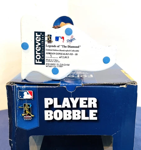 Serial #03/2013 ~ Adrian Gonzalez Los Angeles Dodgers Bobblehead FOCO Cover