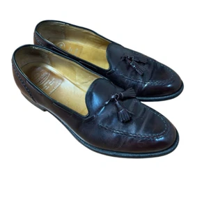 Church's Brown Leather Tassel Loafers Bench made Made In England Sz 12 D - Picture 1 of 8