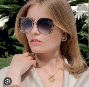 Gafas de sol Chopard Chopard SCHD 48 S dorado 0300 excelente estado sin estuche - Imagen 1 de 9