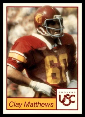 Clay Matthews 1991 College Classics USC Trojans #3 Football Card - Image 1 of 2