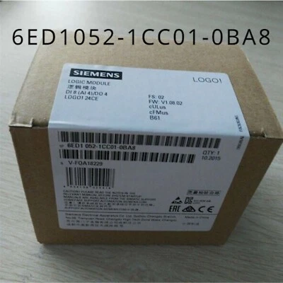 New Siemens 6ED1052-1CC01-0BA8 6ED1 052-1CC01-0BA8 LOGO 24CE logic module - Image 1 of 4