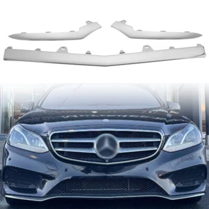 For 2014-2016 Benz W212 E-Class AMG Sedan Lower Front Bumper Chrome Trim Molding - Picture 1 of 15