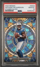 PSA 10 GEM MINT 2023 Panini Mosaic Anthony Richardson Stained Glass - LOW POP!
