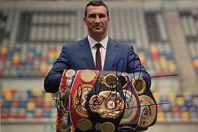 Wladimir Klitschko signiert Box Olympia Foto Unterschrift Autogramm signed (20) - Bild 1 von 3