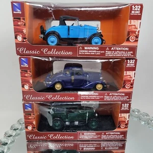 1:32 NewRay-1928 Chevy Imperial, Roadster 33 Classic Collection Diecast 3 Models - Picture 1 of 4