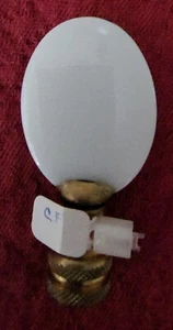 White Oval Lamp Shade Finial - Picture 1 of 2