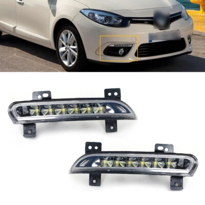 Pair Front bumper fog lamp Led Fog Light For Renault Fluence 2014 - Image 1 of 4