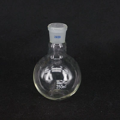 250ML 24/29 Borosilicate Glass Flat Bottom Flask Boiling Flask Lab - Image 1 of 4
