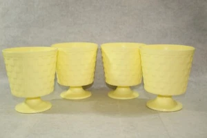 Lote de 4 macetas de plástico de colección 4,5 pulgadas AMARILLO MACETA - Imagen 1 de 4