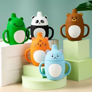 Sippy Animal Silicone Sipping Water Cups Safe BPA Free Silicone Baby TrainingCup - Picture 1 of 12