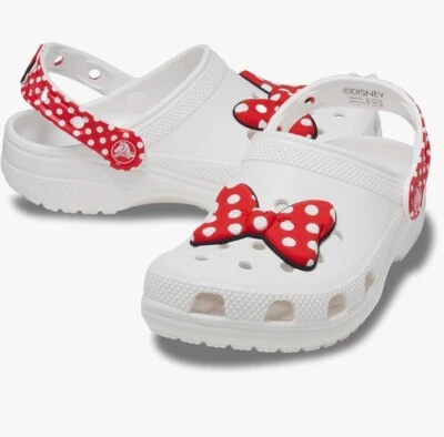 Crocs Unisex-Child Kids' Disney Clog Mickey Minnie Mouse Shoes Worn Once Junior - Image 1 of 4