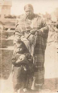 LP83 Native American Indian Ojibwe ? Wausau Wisconsin RPPC Postcard - Imagen 1 de 2