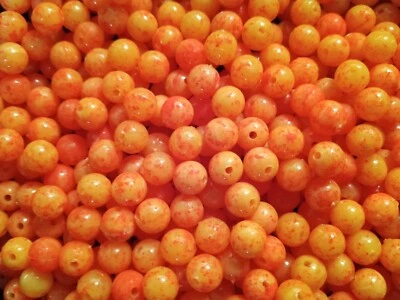 MAD RIVER CUSTOM FISHING TACKLE NEW! EGG YOLK BLOODLINE UV Trout & Steelhead Beads 6mm, 8mm, 10mm, 12mm