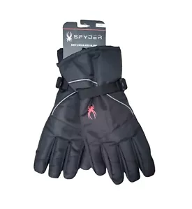 Men's Spyder Performance Bolster Ski Snowboard Winter Gloves Black Size L/XL NWT - Picture 1 of 3