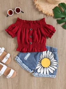 Conjuntos de Niñas Ropa Para Niña Bebe Elegantes Formales Vestido Mameluco Traje - Picture 1 of 7