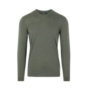 J LINDEBERG NEWMAN MERINO LEICHTE STRICKPULLOVER FÜR HERREN IN LAKE GREEN / NEU MIT ETIKETT / - Bild 1 von 1