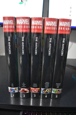 Avengers Omnibus Volume 1 2 3 4 5 Marvel Hardcover Set 1-5 Stan Lee Jack Kirby - Image 1 of 4