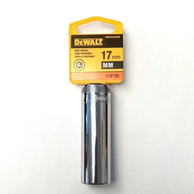 DeWalt 17mm Deep Socket 6 Point 1/2" Drive DWMT935320SP - Image 1 of 2